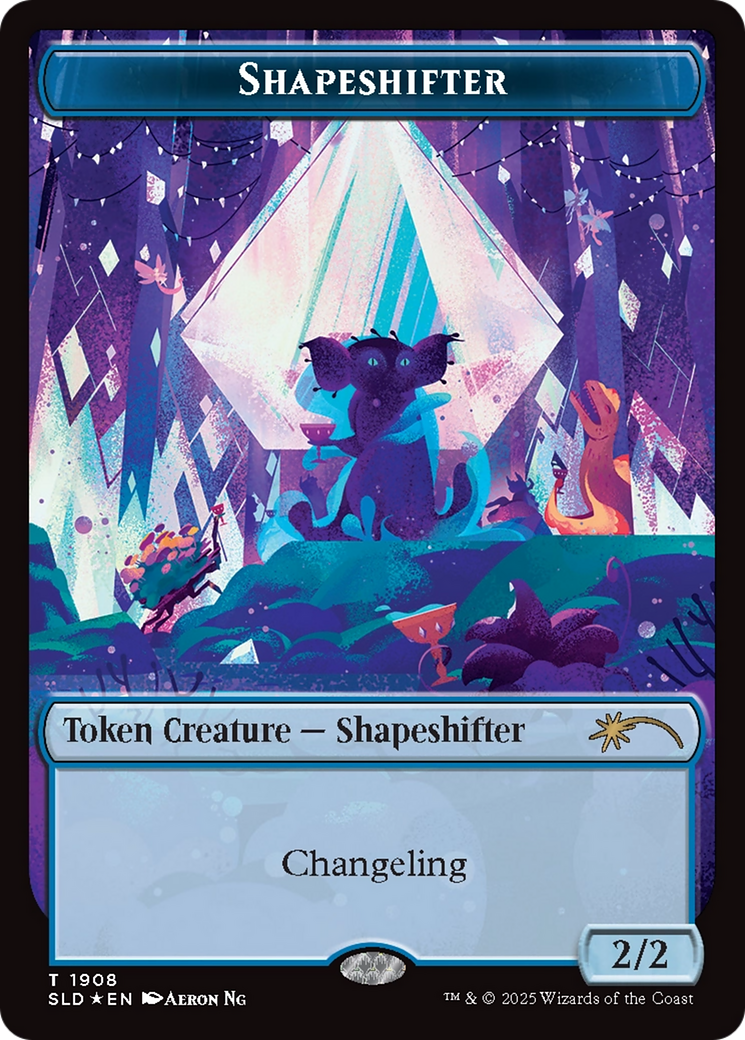 Shapeshifter Token (1908) (Double Rainbow Foil) [Secret Lair Drop Series] | Jack's On Queen