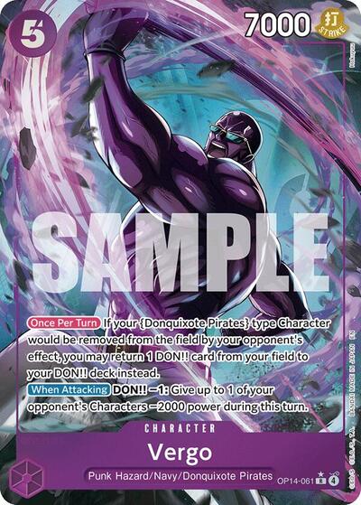 Vergo (Alternate Art) (OP14-061) [The Azure Sea's Seven] | Jack's On Queen