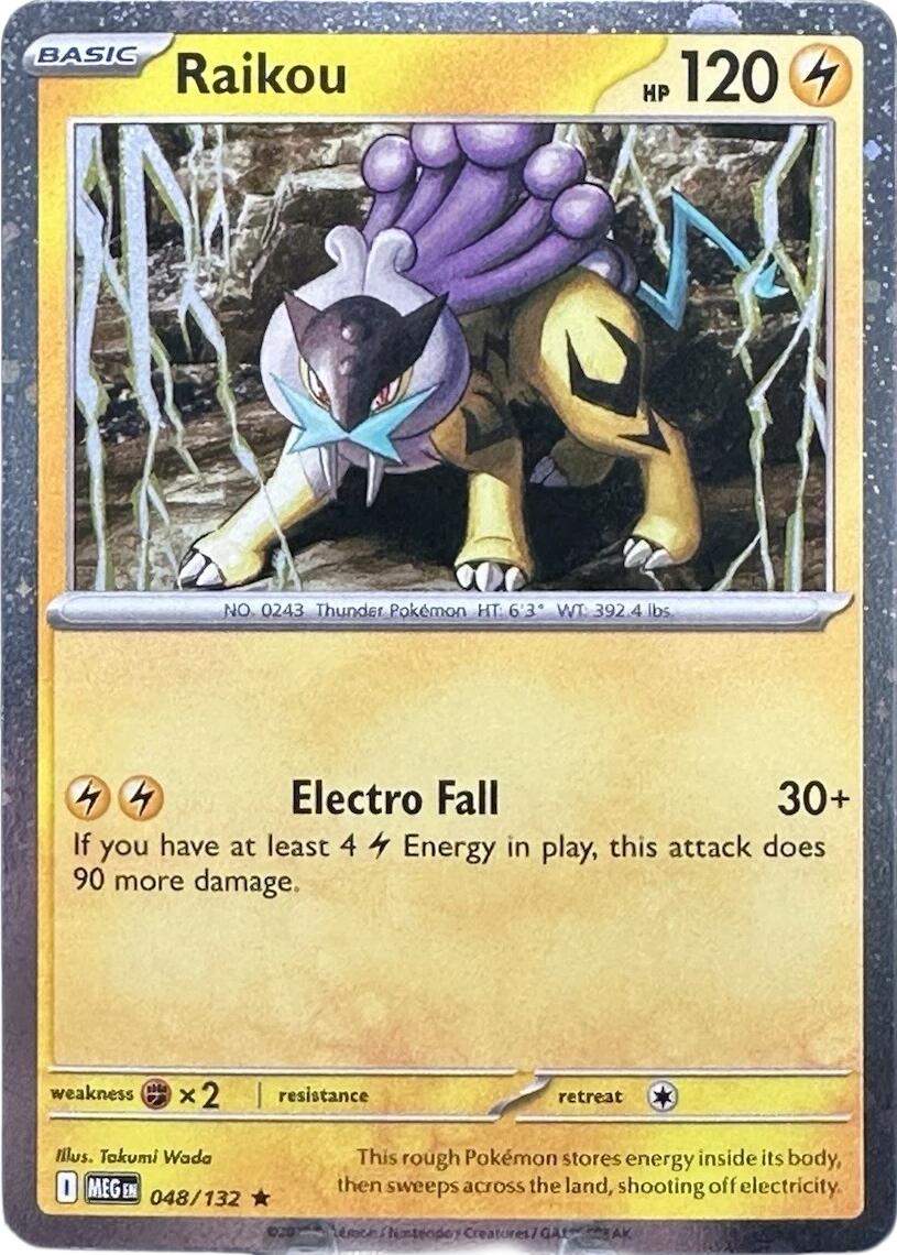 Raikou (048/132) (Cosmo Holo) [Mega Evolution: Base Set] | Jack's On Queen