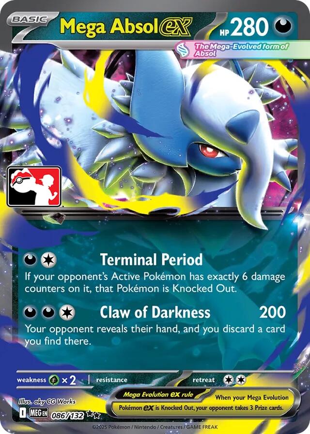 Mega Absol ex (086/132) [Prize Pack Series Seven] | Jack's On Queen