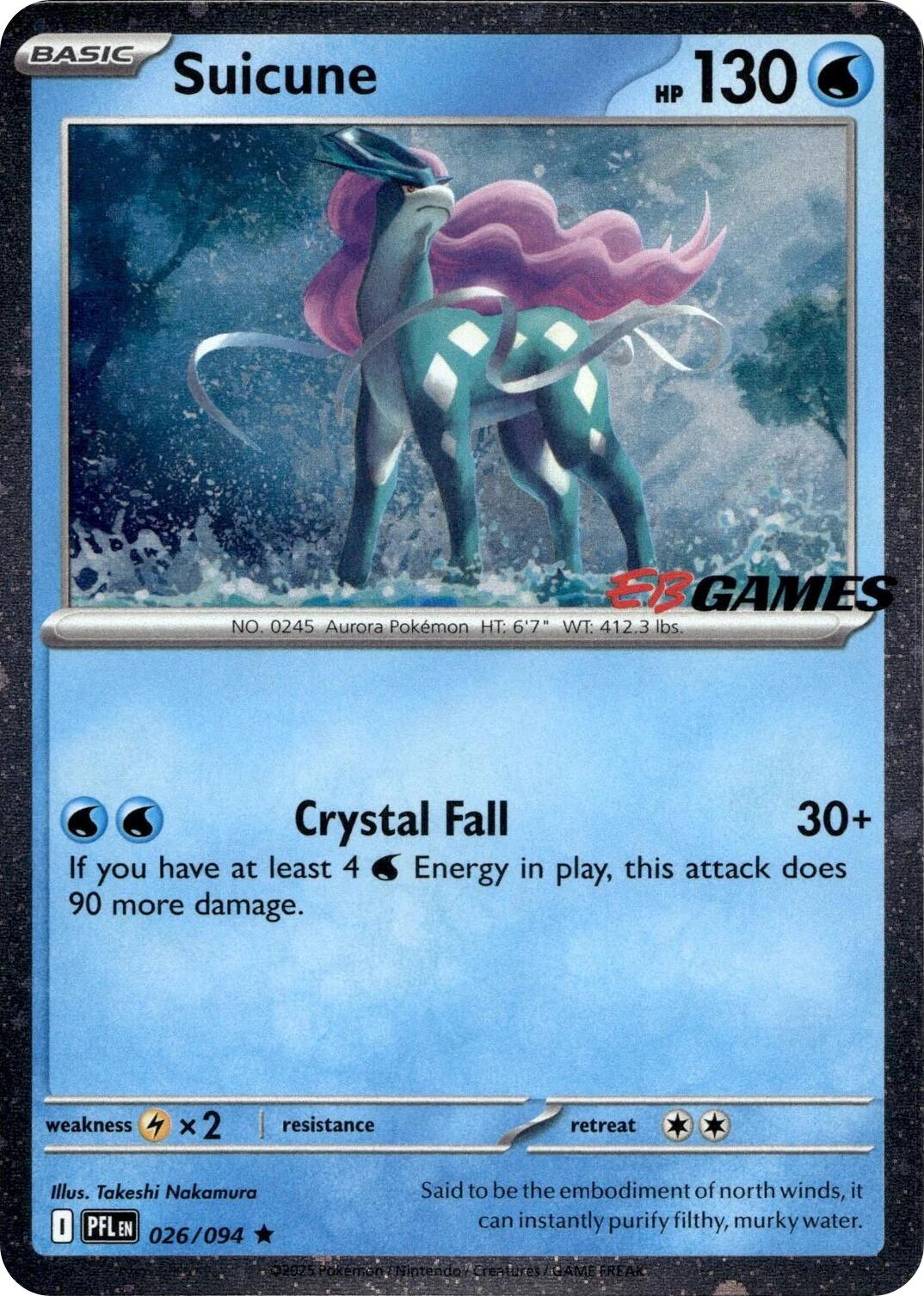 Suicune (026/094) (EB Games Exclusive) [Miscellaneous Cards] | Jack's On Queen