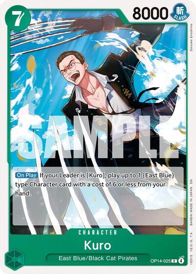Kuro (OP14-025) [The Azure Sea's Seven] | Jack's On Queen