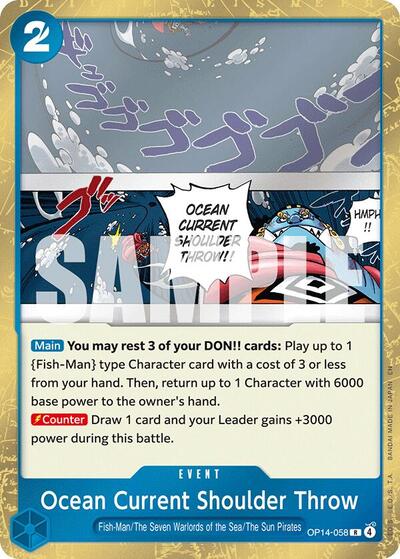 Ocean Current Shoulder Throw (OP14-058) [The Azure Sea's Seven] | Jack's On Queen