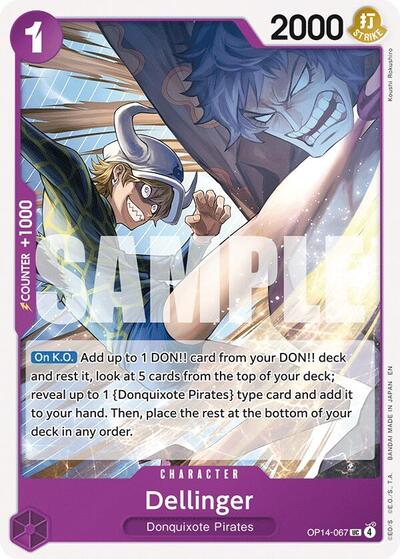 Dellinger (OP14-067) [The Azure Sea's Seven] | Jack's On Queen