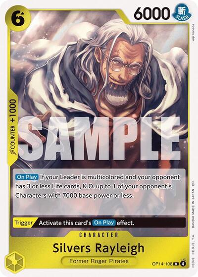 Silvers Rayleigh (OP14-108) [The Azure Sea's Seven] | Jack's On Queen
