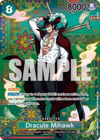 Dracule Mihawk - OP12-030 (SP) (OP12-030) [The Azure Sea's Seven] | Jack's On Queen