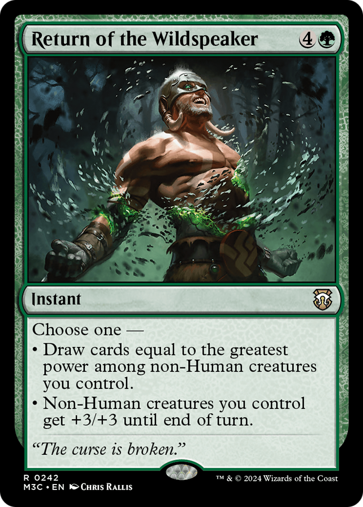 Return of the Wildspeaker (Ripple Foil) [Modern Horizons 3 Commander] | Jack's On Queen