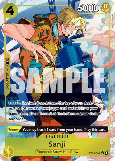 Sanji (Full Art) (ST29-004) [Starter Deck 29: Egghead] | Jack's On Queen