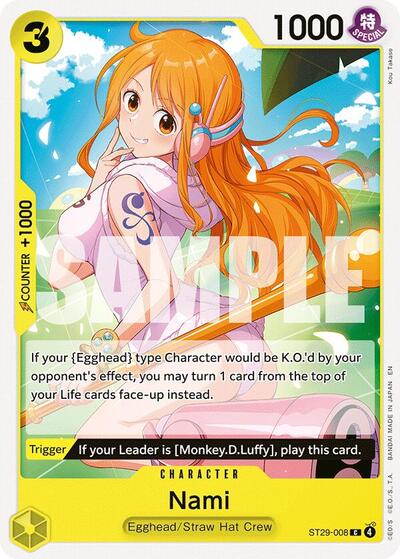 Nami (ST29-008) [Starter Deck 29: Egghead] | Jack's On Queen