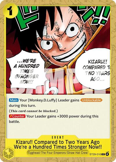 Kizaru!! Compared to Two Years Ago We're a Hundred Times Stronger Now!! (ST29-016) [Starter Deck 29: Egghead] | Jack's On Queen