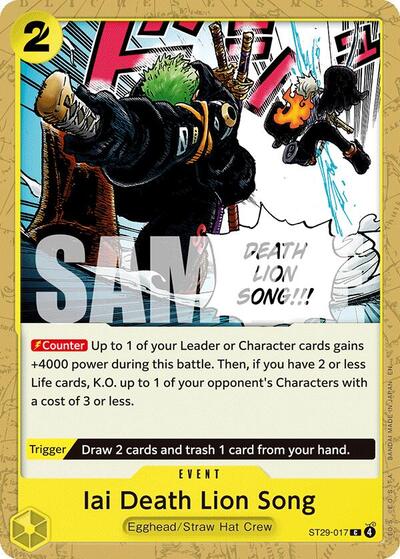 Iai Death Lion Song (ST29-017) [Starter Deck 29: Egghead] | Jack's On Queen
