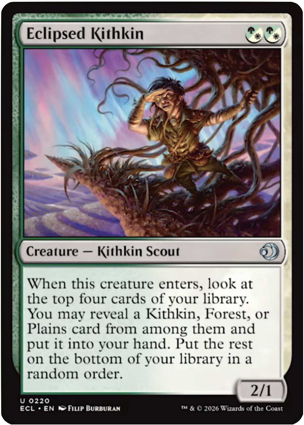 Eclipsed Kithkin [Lorwyn Eclipsed] | Jack's On Queen