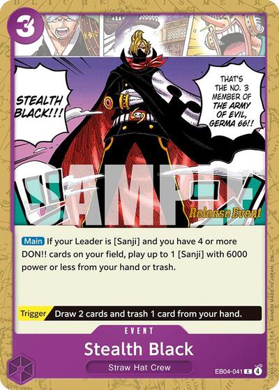 Stealth Black (EB04-041) [The Azure Sea's Seven Release Event Cards] | Jack's On Queen