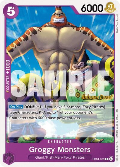 Groggy Monsters (EB04-033) [The Azure Sea's Seven Release Event Cards] | Jack's On Queen