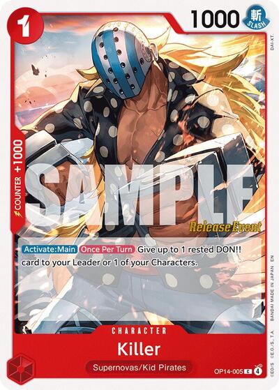 Killer (OP14-005) [The Azure Sea's Seven Release Event Cards] | Jack's On Queen