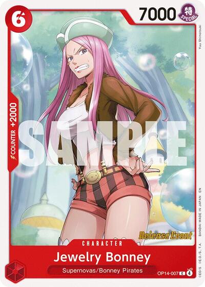 Jewelry Bonney (OP14-007) [The Azure Sea's Seven Release Event Cards] | Jack's On Queen