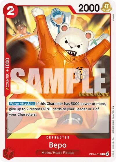 Bepo (OP14-012) [The Azure Sea's Seven Release Event Cards] | Jack's On Queen