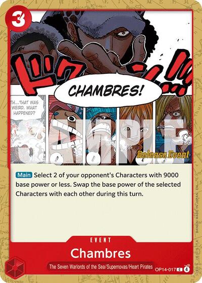 Chambres (OP14-017) [The Azure Sea's Seven Release Event Cards] | Jack's On Queen
