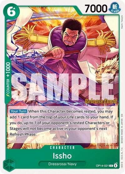 Issho - OP14-021 (OP14-021) [The Azure Sea's Seven Release Event Cards] | Jack's On Queen