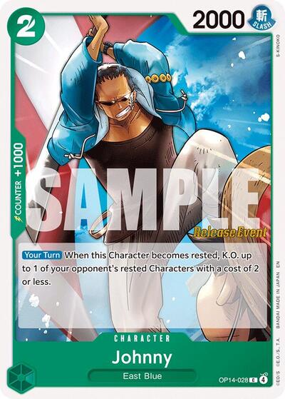 Johnny (OP14-028) [The Azure Sea's Seven Release Event Cards] | Jack's On Queen