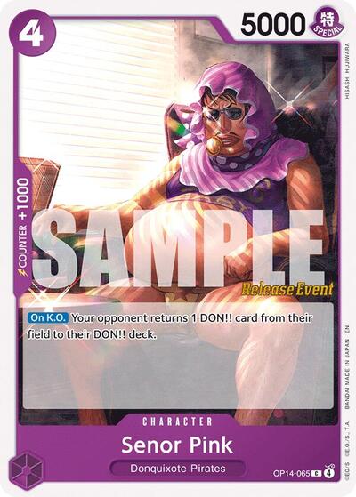 Senor Pink (OP14-065) [The Azure Sea's Seven Release Event Cards] | Jack's On Queen