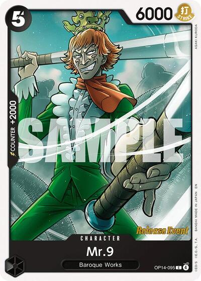 Mr.9 (OP14-095) [The Azure Sea's Seven Release Event Cards] | Jack's On Queen