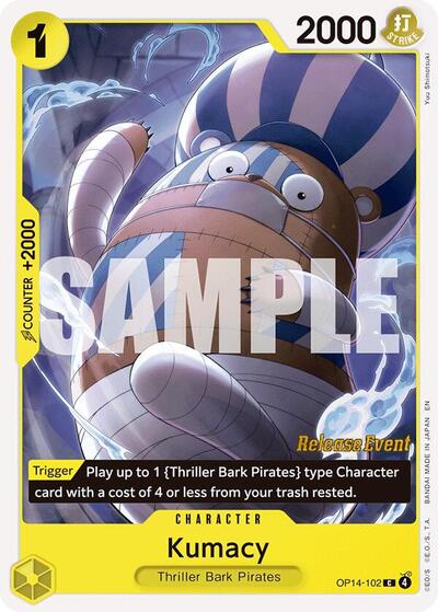 Kumacy (OP14-102) [The Azure Sea's Seven Release Event Cards] | Jack's On Queen