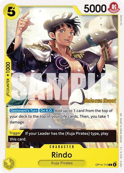Rindo (OP14-115) [The Azure Sea's Seven Release Event Cards] | Jack's On Queen