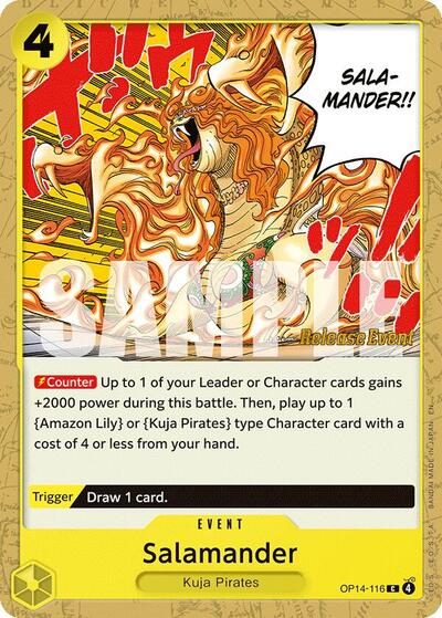 Salamander (OP14-116) [The Azure Sea's Seven Release Event Cards] | Jack's On Queen