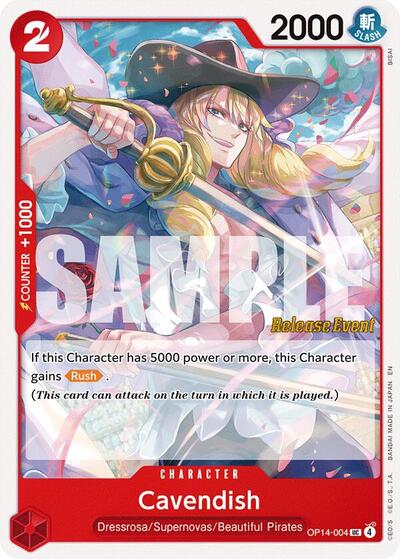 Cavendish (OP14-004) [The Azure Sea's Seven Release Event Cards] | Jack's On Queen