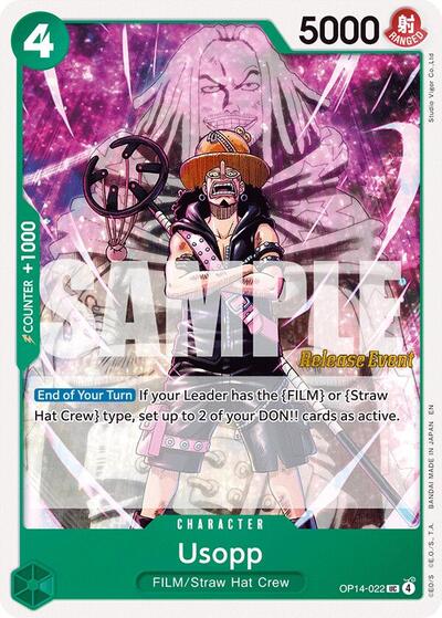 Usopp (OP14-022) [The Azure Sea's Seven Release Event Cards] | Jack's On Queen