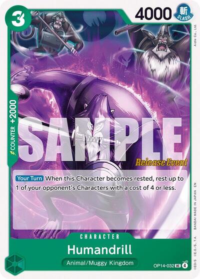 Humandrill (OP14-032) [The Azure Sea's Seven Release Event Cards] | Jack's On Queen