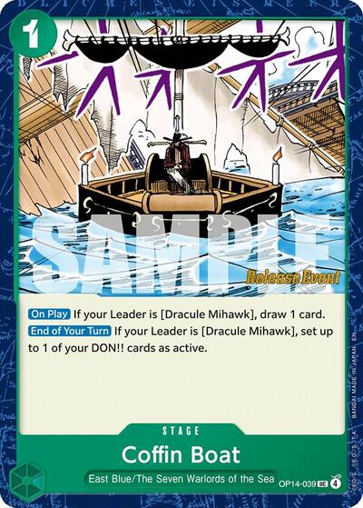 Coffin Boat (OP14-039) [The Azure Sea's Seven Release Event Cards] | Jack's On Queen