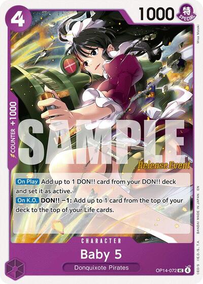 Baby 5 (OP14-072) [The Azure Sea's Seven Release Event Cards] | Jack's On Queen