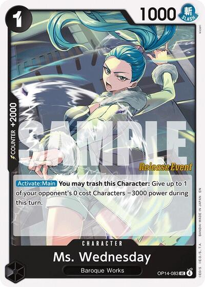Ms. Wednesday (OP14-083) [The Azure Sea's Seven Release Event Cards] | Jack's On Queen