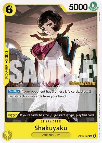 Shakuyaku (OP14-107) [The Azure Sea's Seven Release Event Cards] | Jack's On Queen