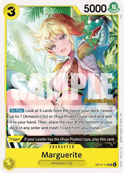 Marguerite (OP14-113) [The Azure Sea's Seven Release Event Cards] | Jack's On Queen