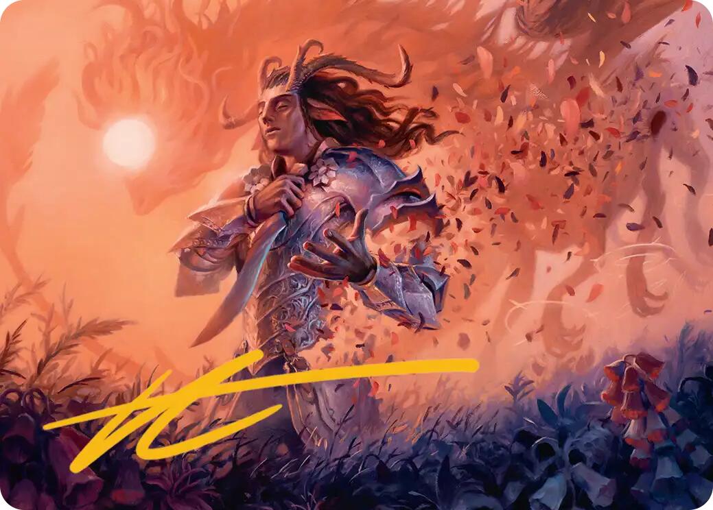 Rhys, the Evermore Art Card (Gold-Stamped Signature) [Lorwyn Eclipsed Art Series] | Jack's On Queen