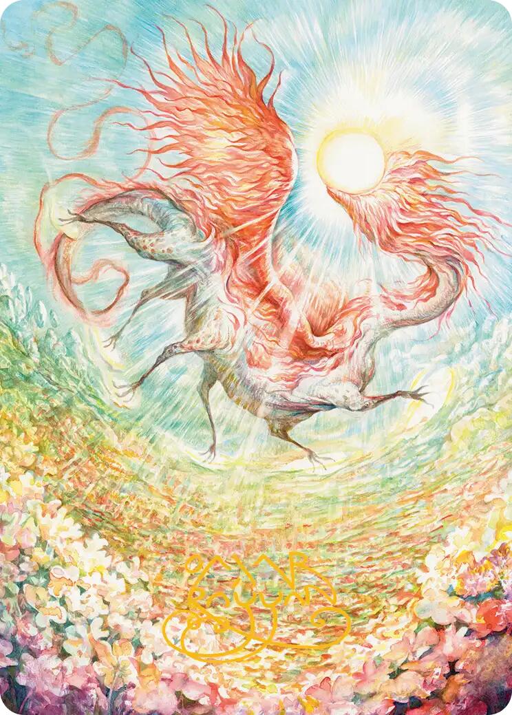 Eirdu, Carrier of Dawn Art Card (Gold-Stamped Signature) [Lorwyn Eclipsed Art Series] | Jack's On Queen