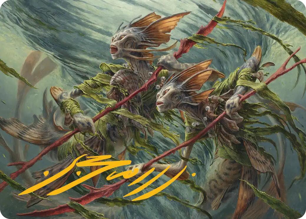 Champions of the Shoal Art Card (Gold-Stamped Signature) [Lorwyn Eclipsed Art Series] | Jack's On Queen