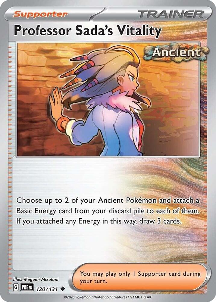 Professor Sada's Vitality (120/131) [Scarlet & Violet: Prismatic Evolutions] | Jack's On Queen