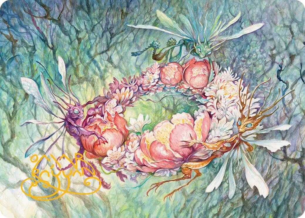 Grave Venerations Art Card (Gold-Stamped Signature) [Lorwyn Eclipsed Art Series] | Jack's On Queen