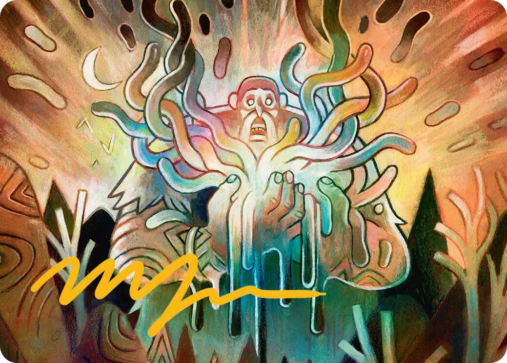 Aurora Awakener Art Card (40/54) (Gold-Stamped Signature) [Lorwyn Eclipsed Art Series] | Jack's On Queen