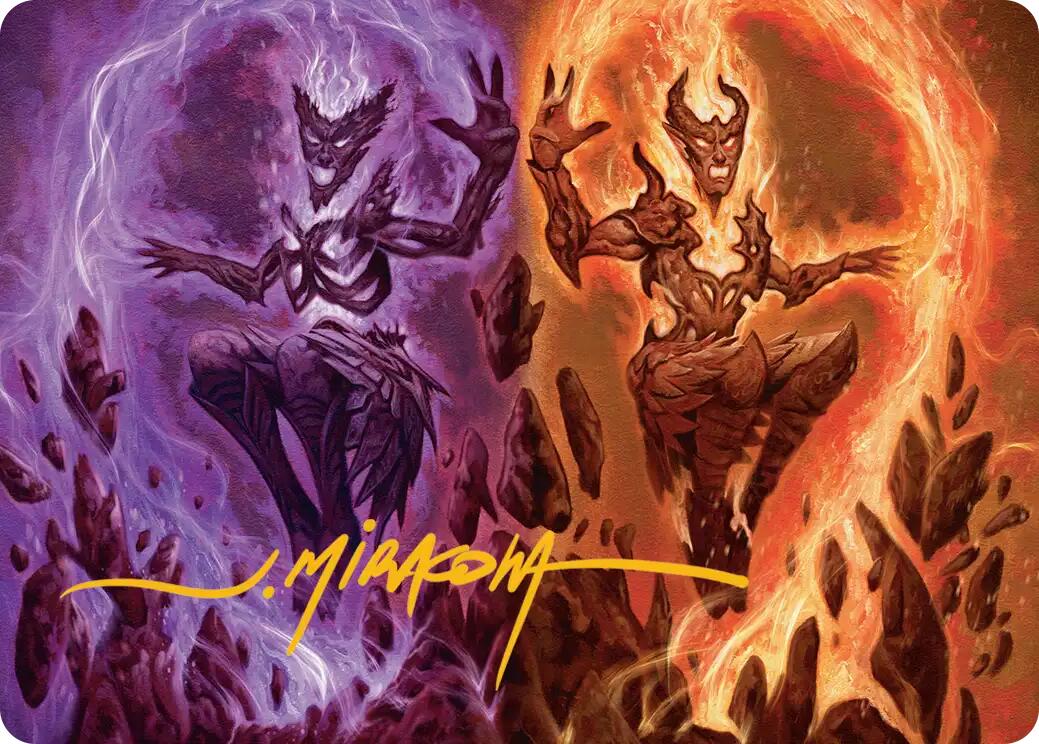 Fire Covenant Art Card (Gold-Stamped Signature) [Lorwyn Eclipsed Art Series] | Jack's On Queen