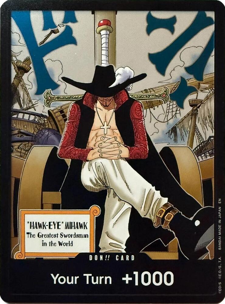 DON!! Card (Dracule Mihawk) [The Azure Sea's Seven] | Jack's On Queen