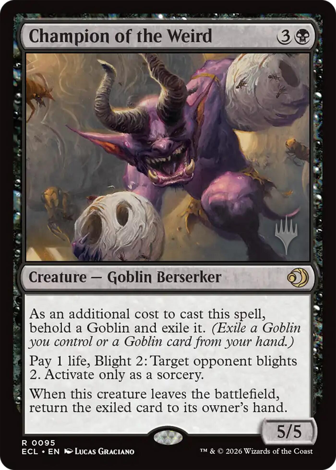 Champion of the Weird [Lorwyn Eclipsed Promos] | Jack's On Queen