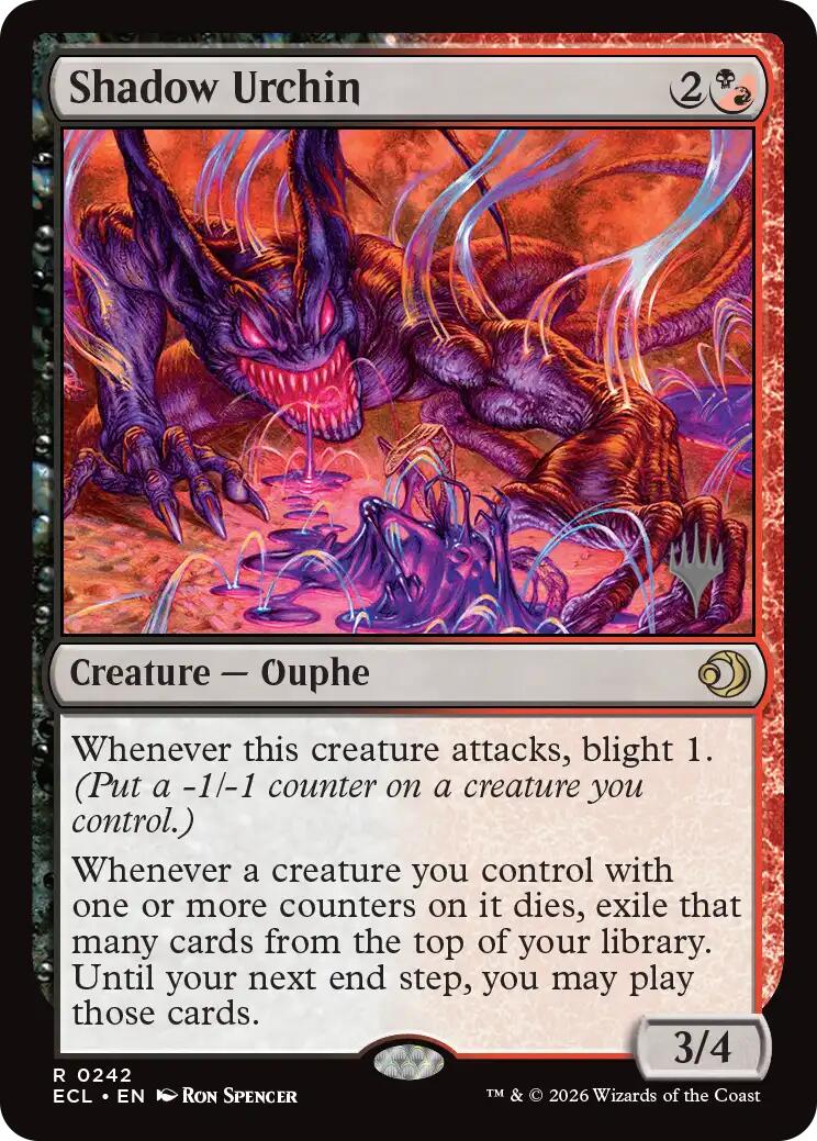 Shadow Urchin [Lorwyn Eclipsed Promos] | Jack's On Queen