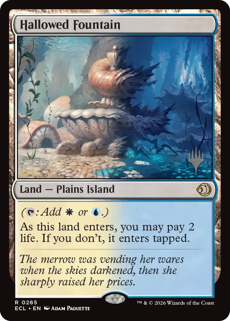 Hallowed Fountain [Lorwyn Eclipsed Promos] | Jack's On Queen
