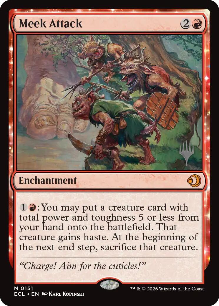 Meek Attack [Lorwyn Eclipsed Promos] | Jack's On Queen