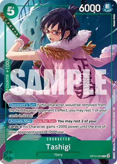 Tashigi (Dash Pack) (OP14-029) [The Azure Sea's Seven] | Jack's On Queen